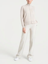 Cardigan con zip asimmetrico in Super soft Bianchi Donna - Ragno
