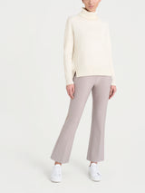 Jersey de cuello alto asimétrico «Super Soft» de Blanco para mujer - Ragno