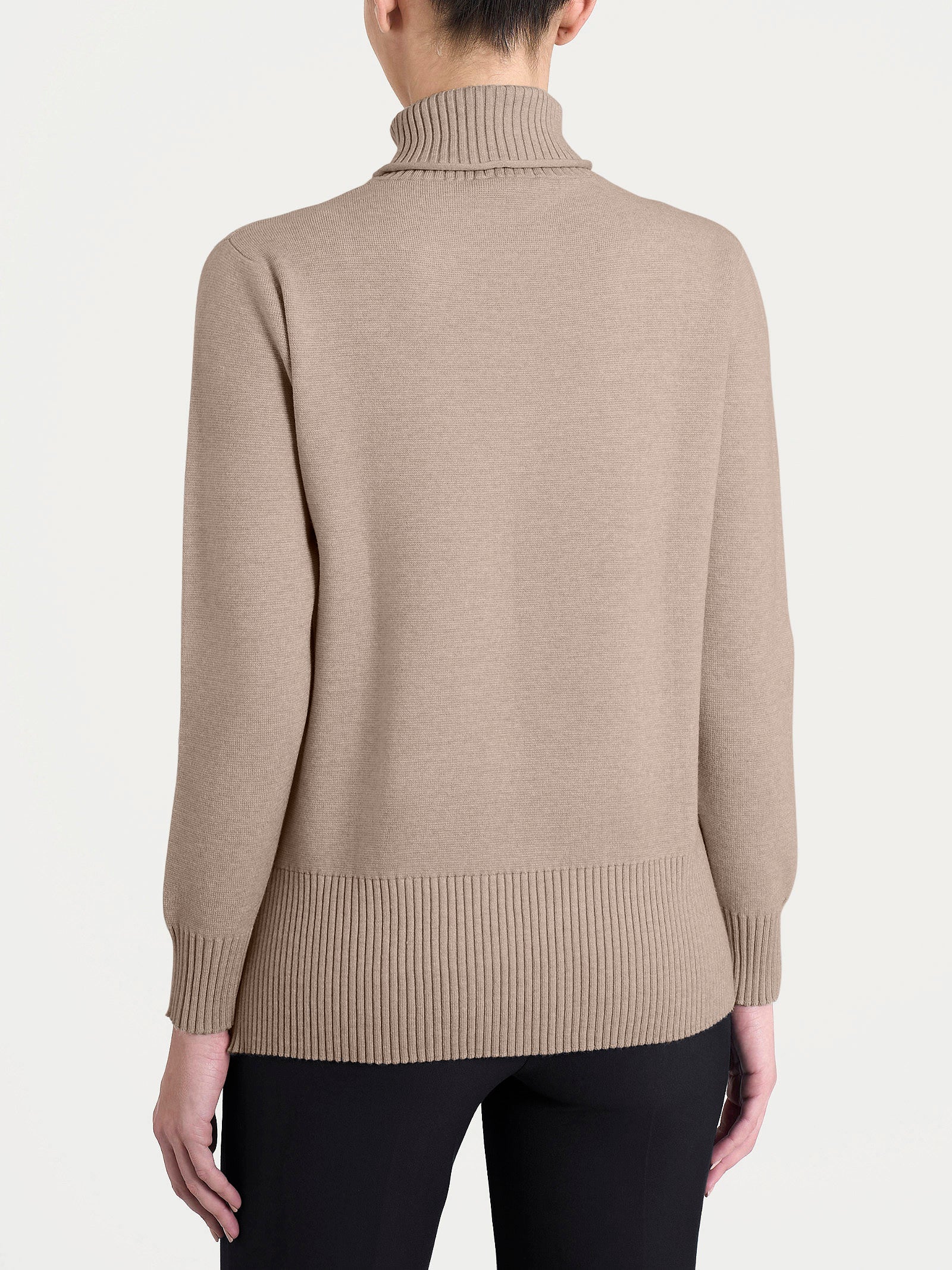 Dolcevita asimmetrico in Super Soft Marroni Donna - Ragno