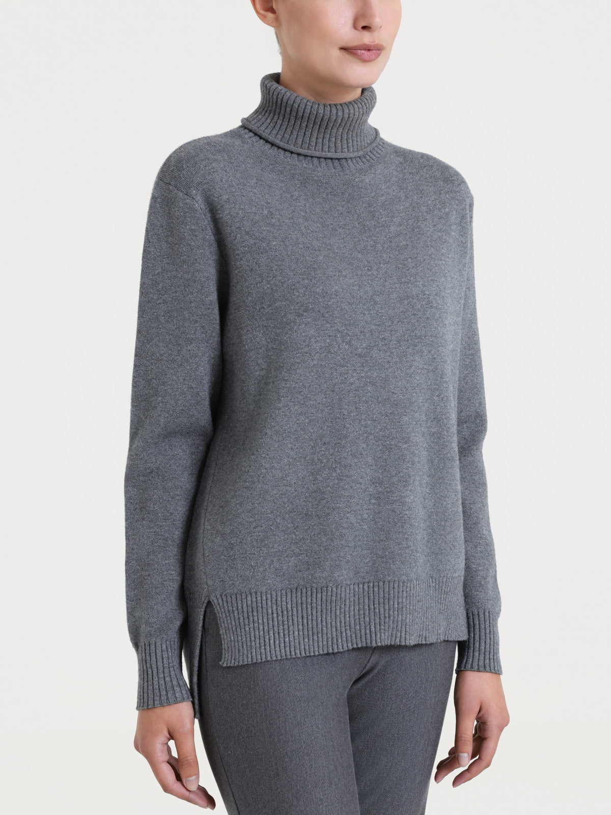 Dolcevita asimmetrico in Super Soft Neri Donna - Ragno