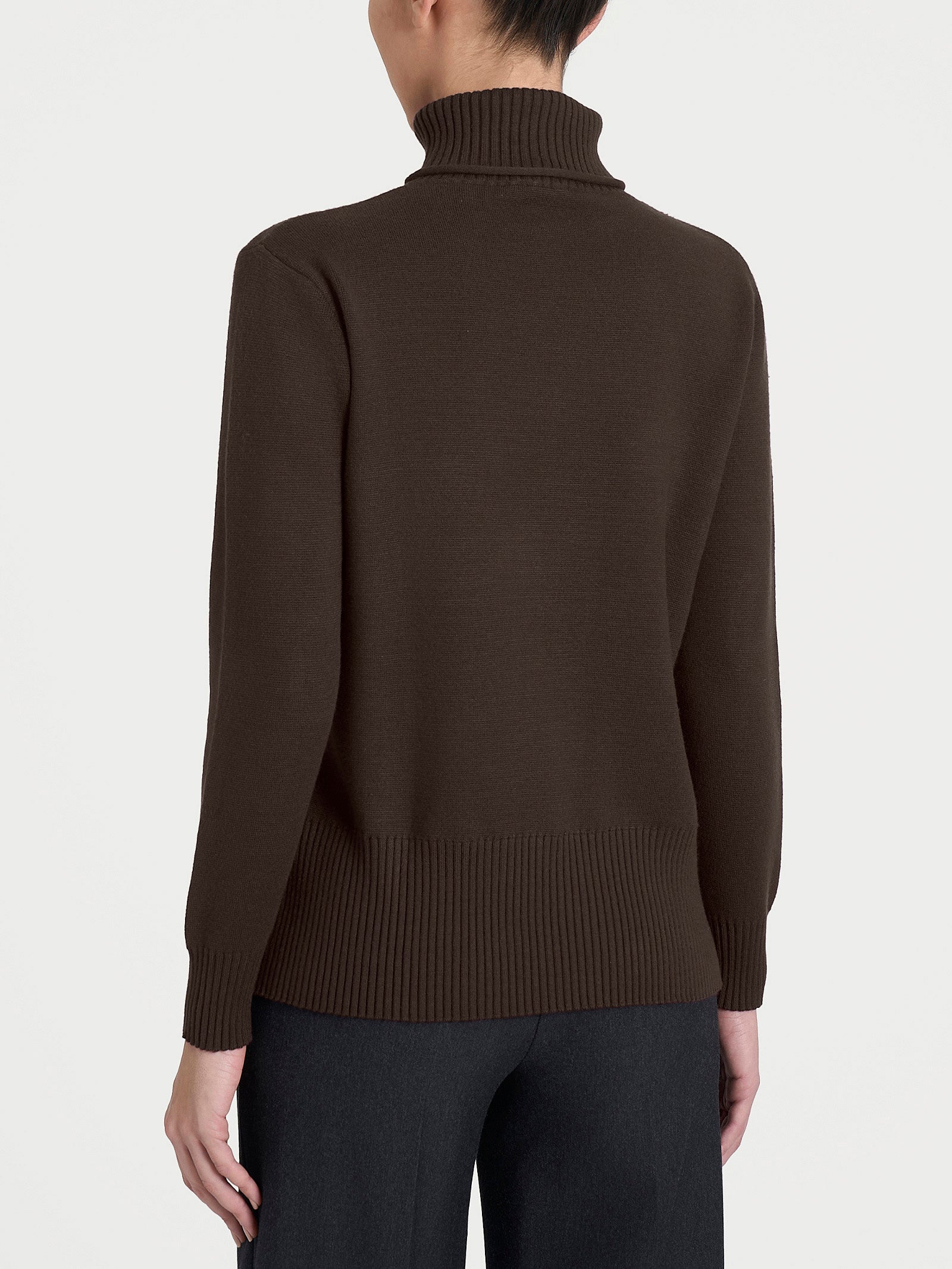 Dolcevita asimmetrico in Super Soft Marroni Donna - Ragno
