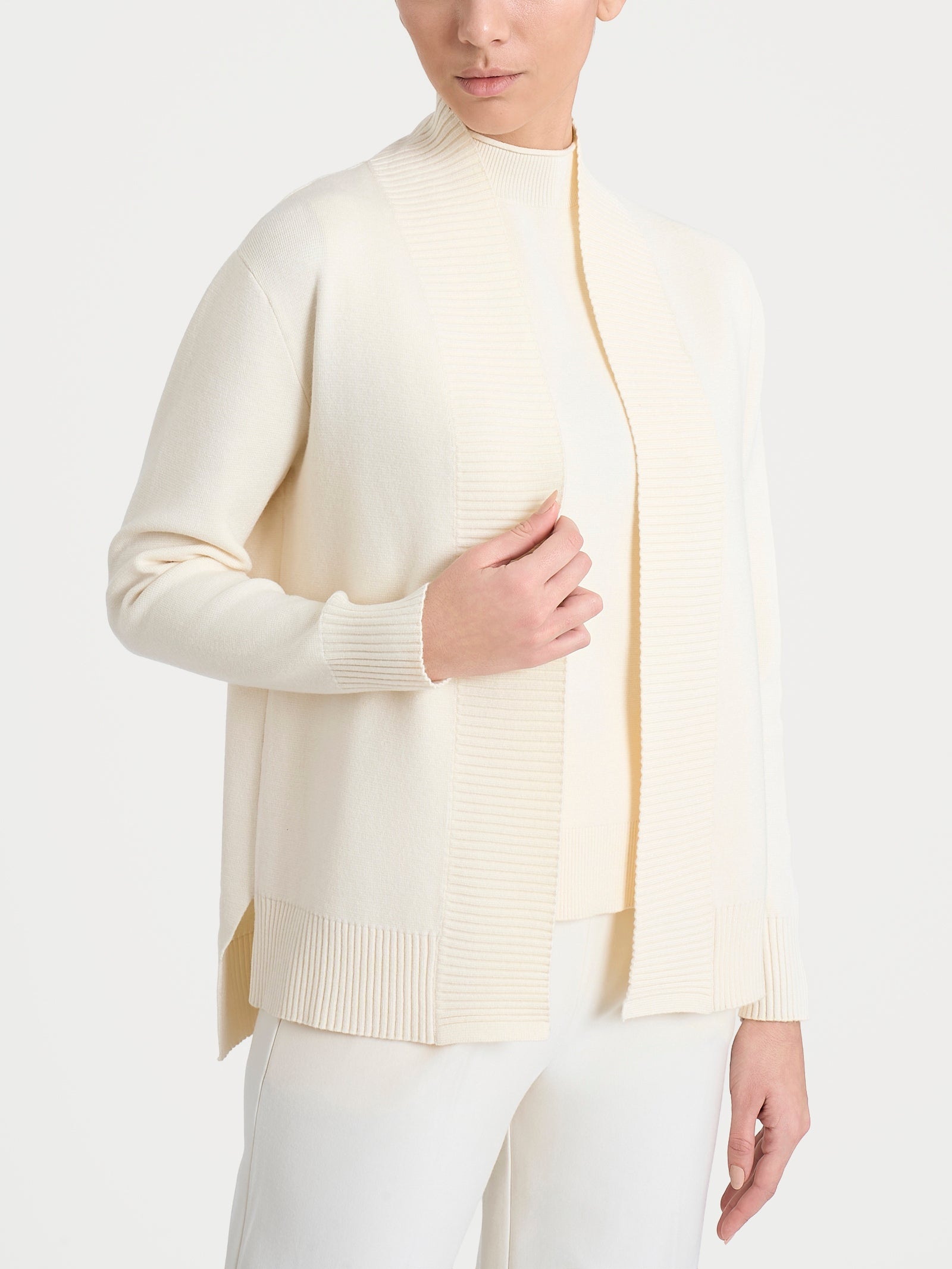 Cardigan aperto in Super Soft  Bianchi Donna - Ragno
