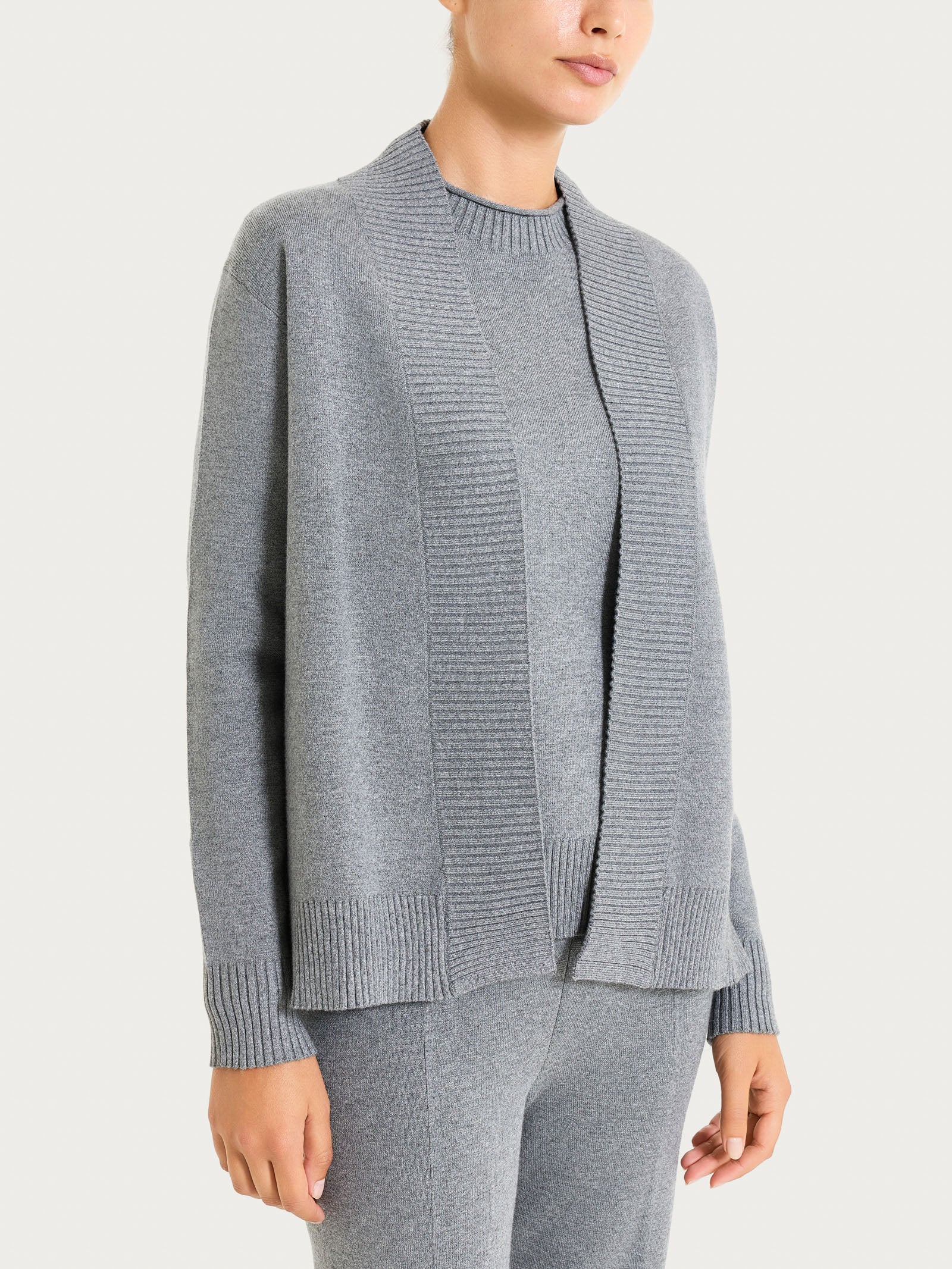 Cardigan aperto in Super Soft  Neri Donna - Ragno