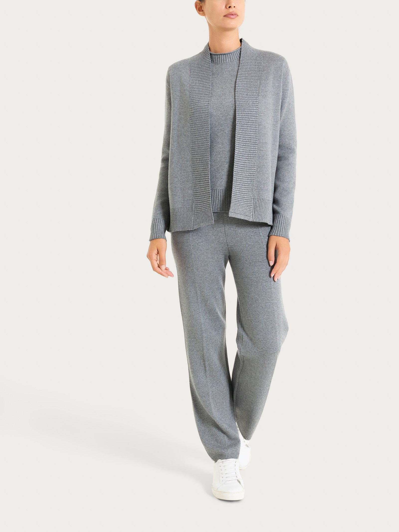 Cardigan aperto in Super Soft  Neri Donna - Ragno