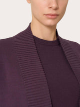 Cardigan corto in Super Soft  Viola Donna - Ragno