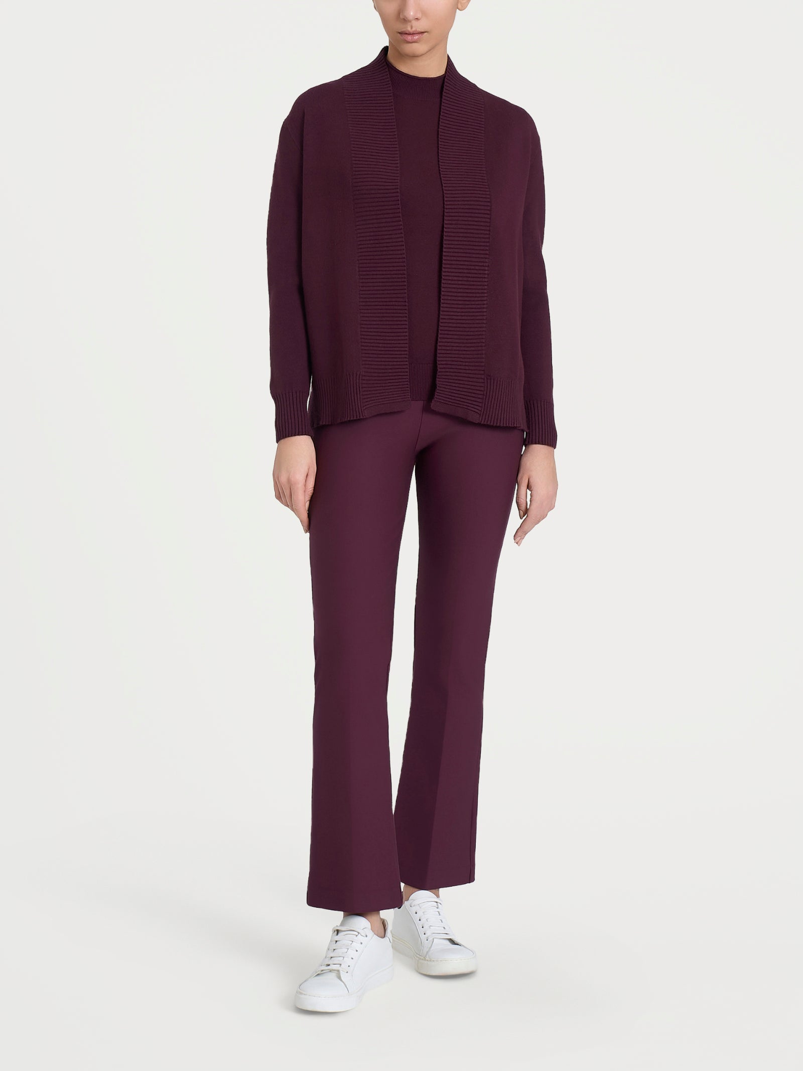 Cardigan aperto in Super Soft  Viola Donna - Ragno