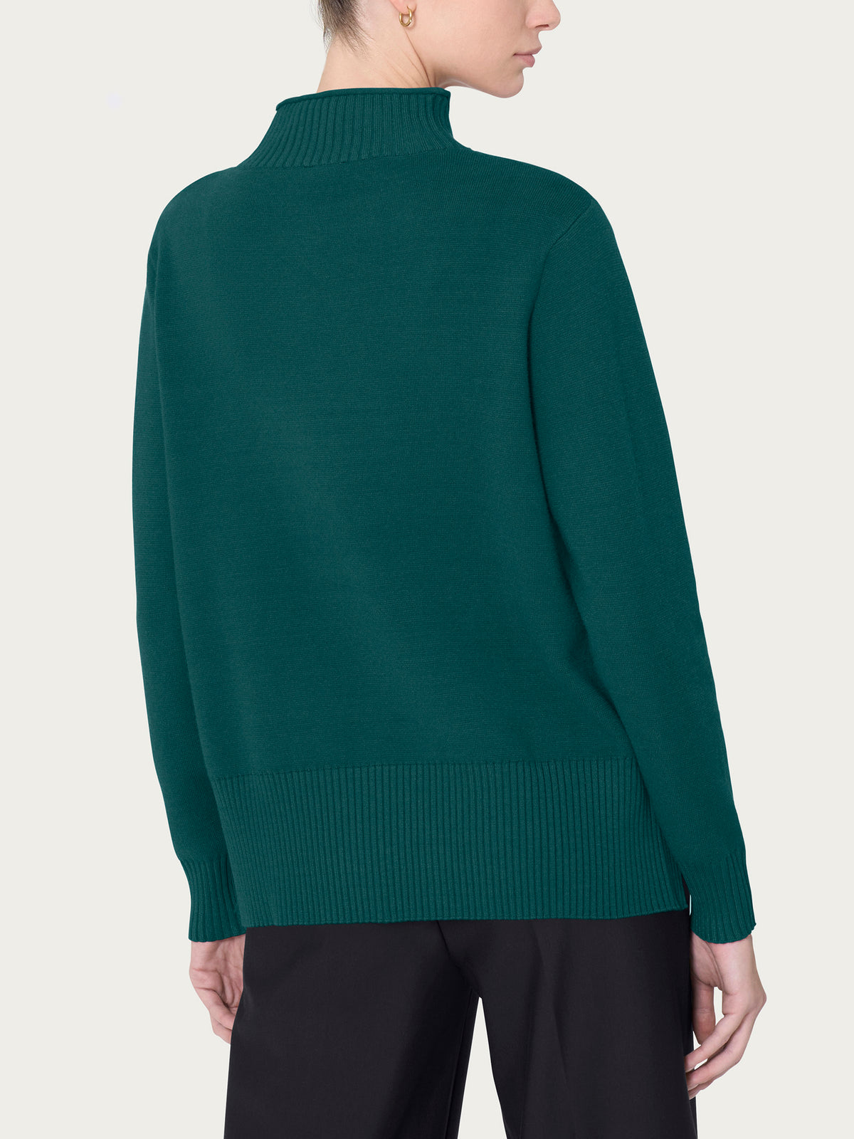 Carla Ferroni Lupetto Donna In Pura Lana - Maglione Autunno-Inverno, Made In Italy, Articolo 4293 - Foto 3