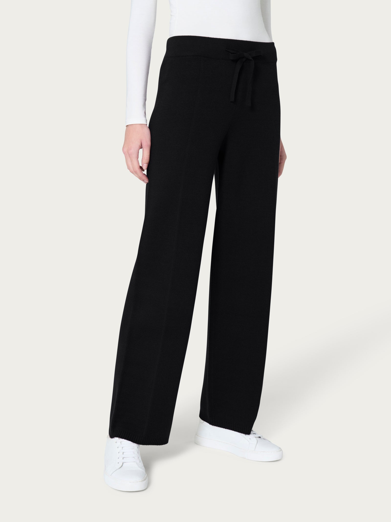Pantalone ampio in Super Soft Neri Donna - Ragno