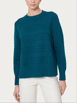 Maglia girocollo in Super Soft Blu Donna - Ragno