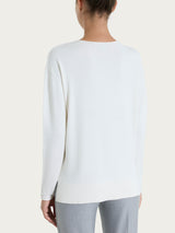 Maglia asimmetrica con girocollo Four Seasons Bianchi Donna - Ragno