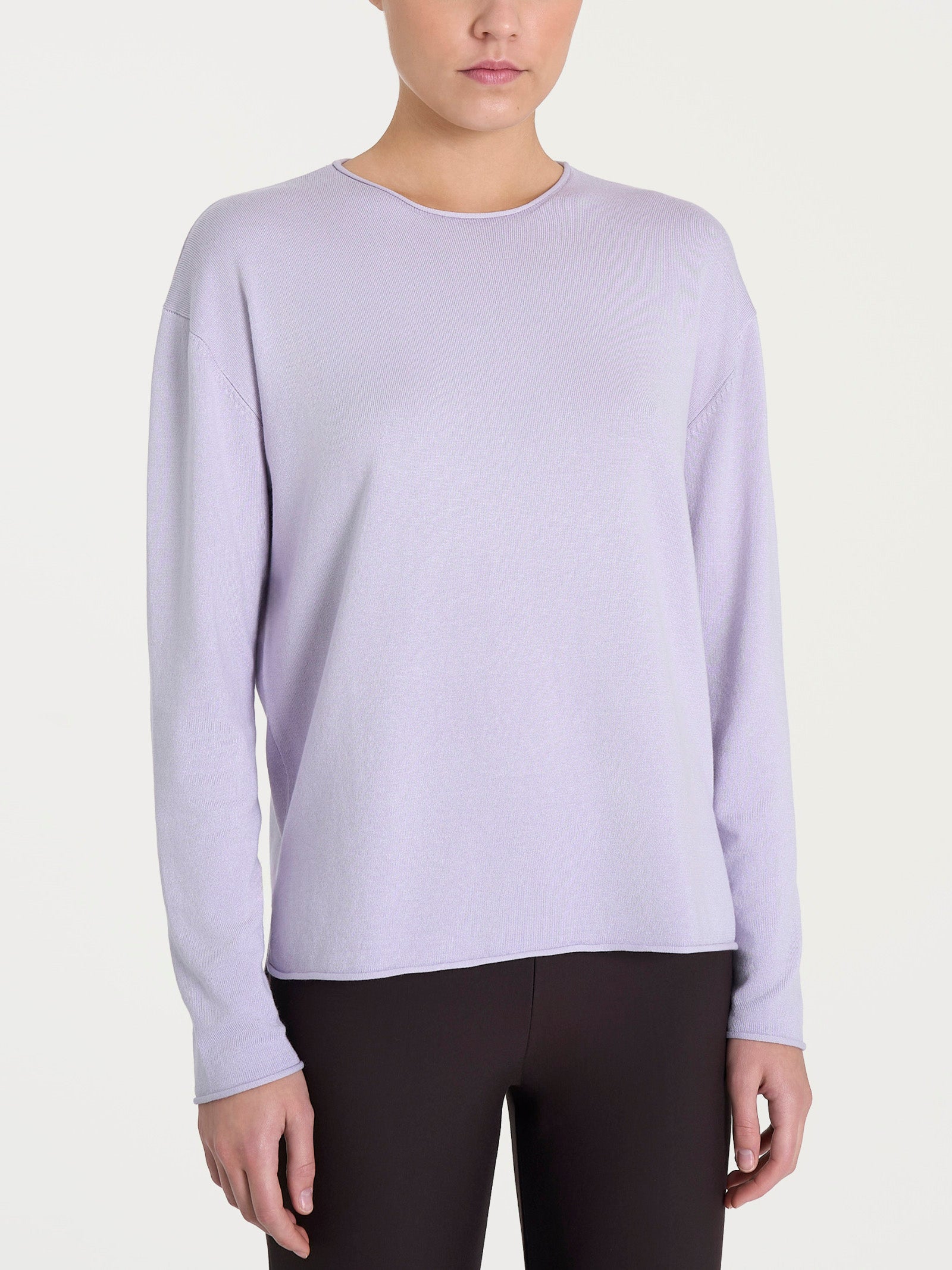 Maglia asimmetrica con girocollo Four Seasons Rosa Donna - Ragno