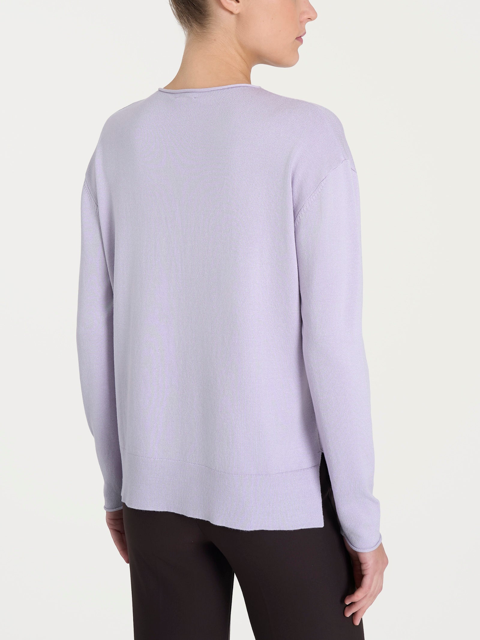 Maglia asimmetrica con girocollo Four Seasons Rosa Donna - Ragno