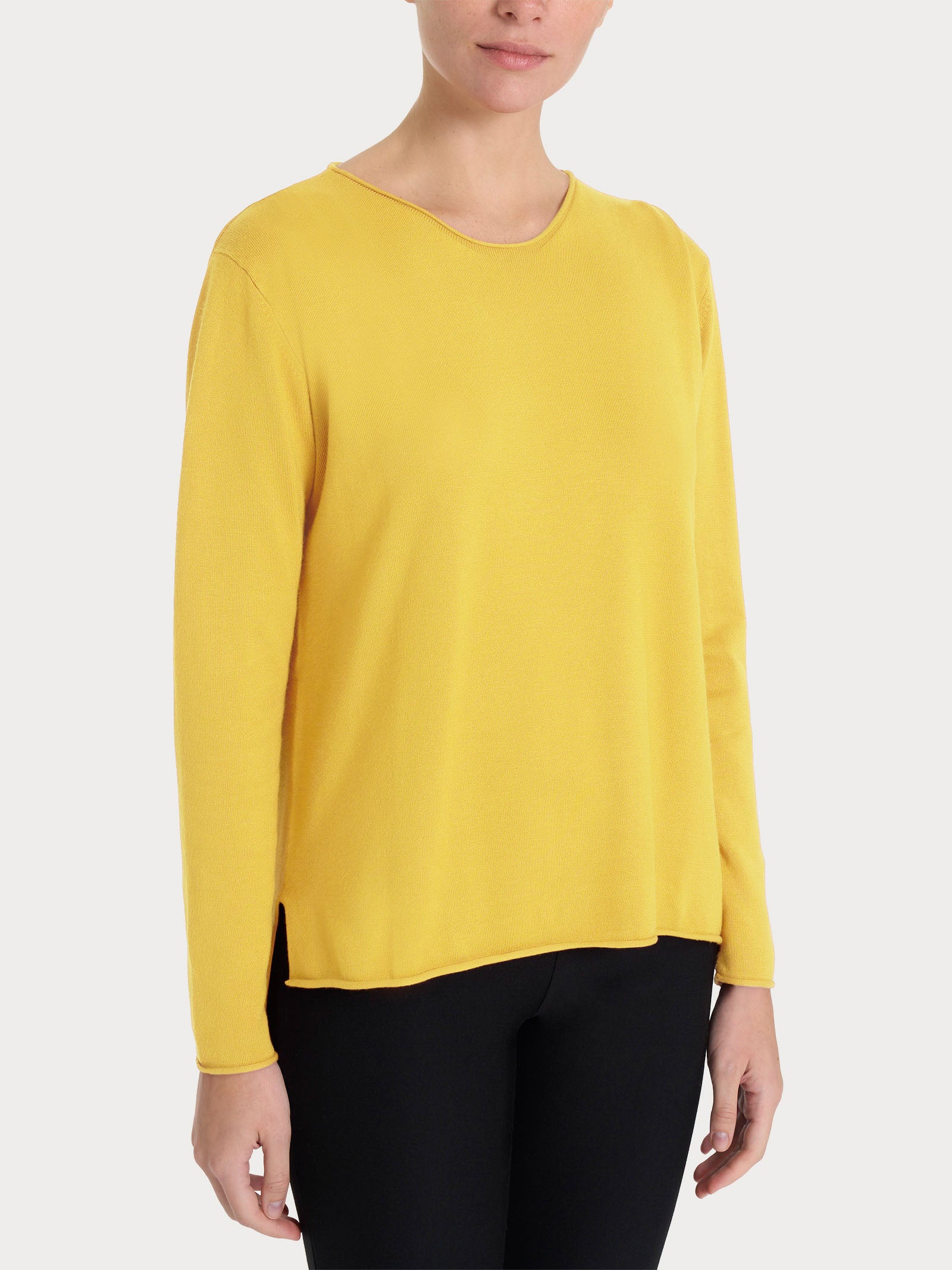 Maglia asimmetrica con girocollo Four Seasons Gialli Donna - Ragno