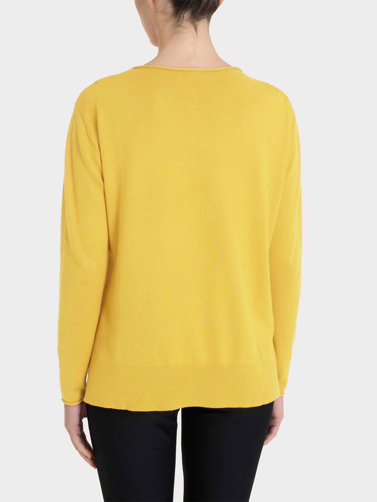 Maglia asimmetrica con girocollo Four Seasons Gialli Donna - Ragno