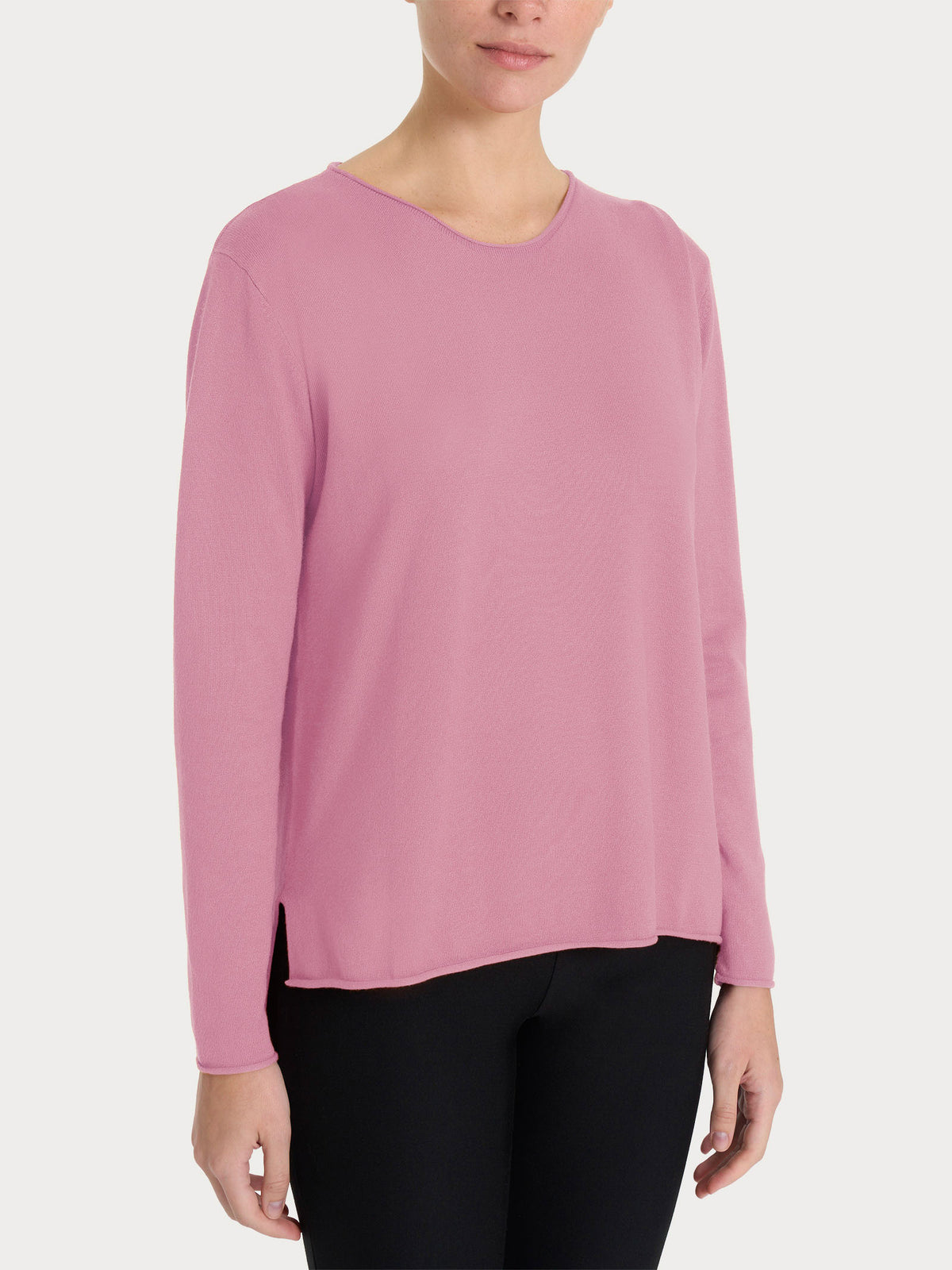 Maglia asimmetrica con girocollo Four Seasons Rosa Donna - Ragno