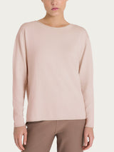 Maglia asimmetrica con scollo a barchetta Four Seasons Rosa Donna - Ragno