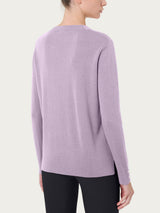 Maglia girocollo con perline in Merino Soft -  - Ragno