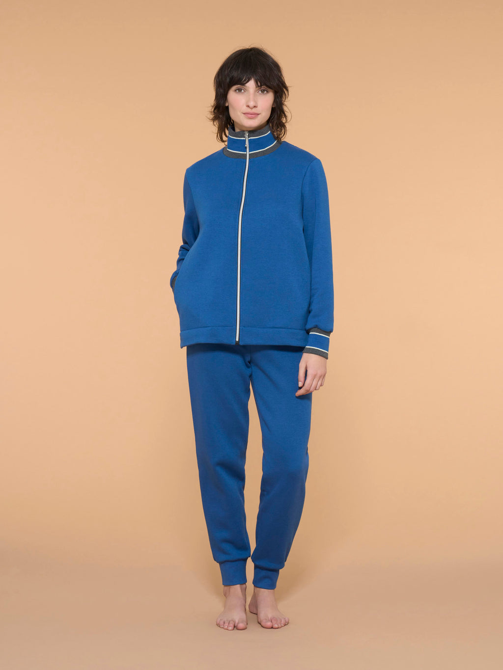 Trendyol Felpa Donna Colletto In Piedi - Maglia Tuta Regular Fit, 61% Poliestere 39% Cotone, Antracite, Casual Chic