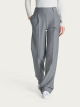 Pantalone ampio con tasche e pinces in Compact  Neri Donna - Ragno