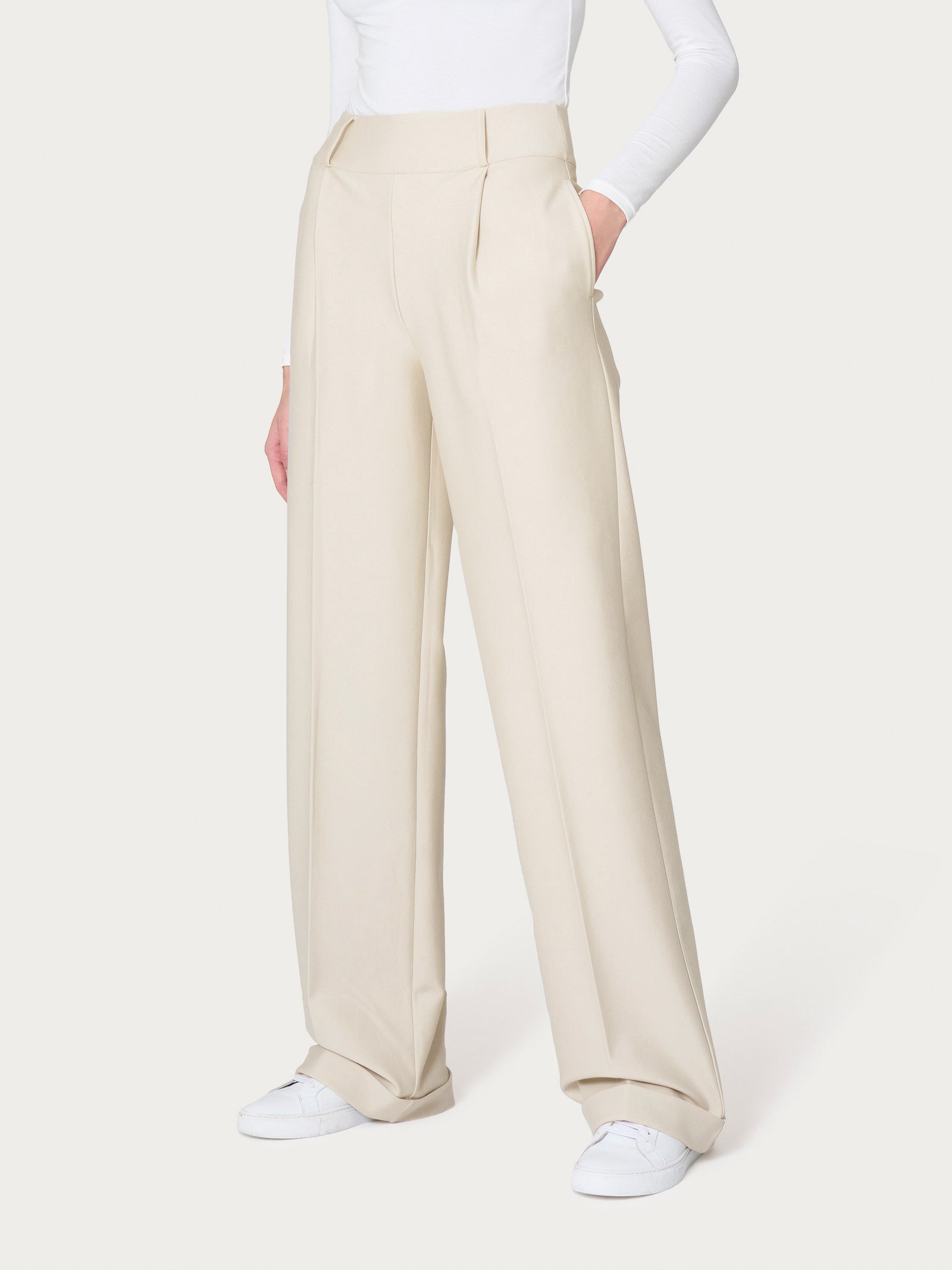 Pantalone ampio con tasche in Compact  -  - Ragno