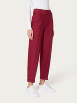 Pantalone a carota con tasche e pinces in Compact -  - Ragno