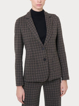 Blazer due bottoni in tessuto Eco Jacquard -  - Ragno