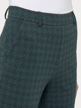 Pantalone dritto con tasche e pied de poule in Eco Jacquard -  - Ragno