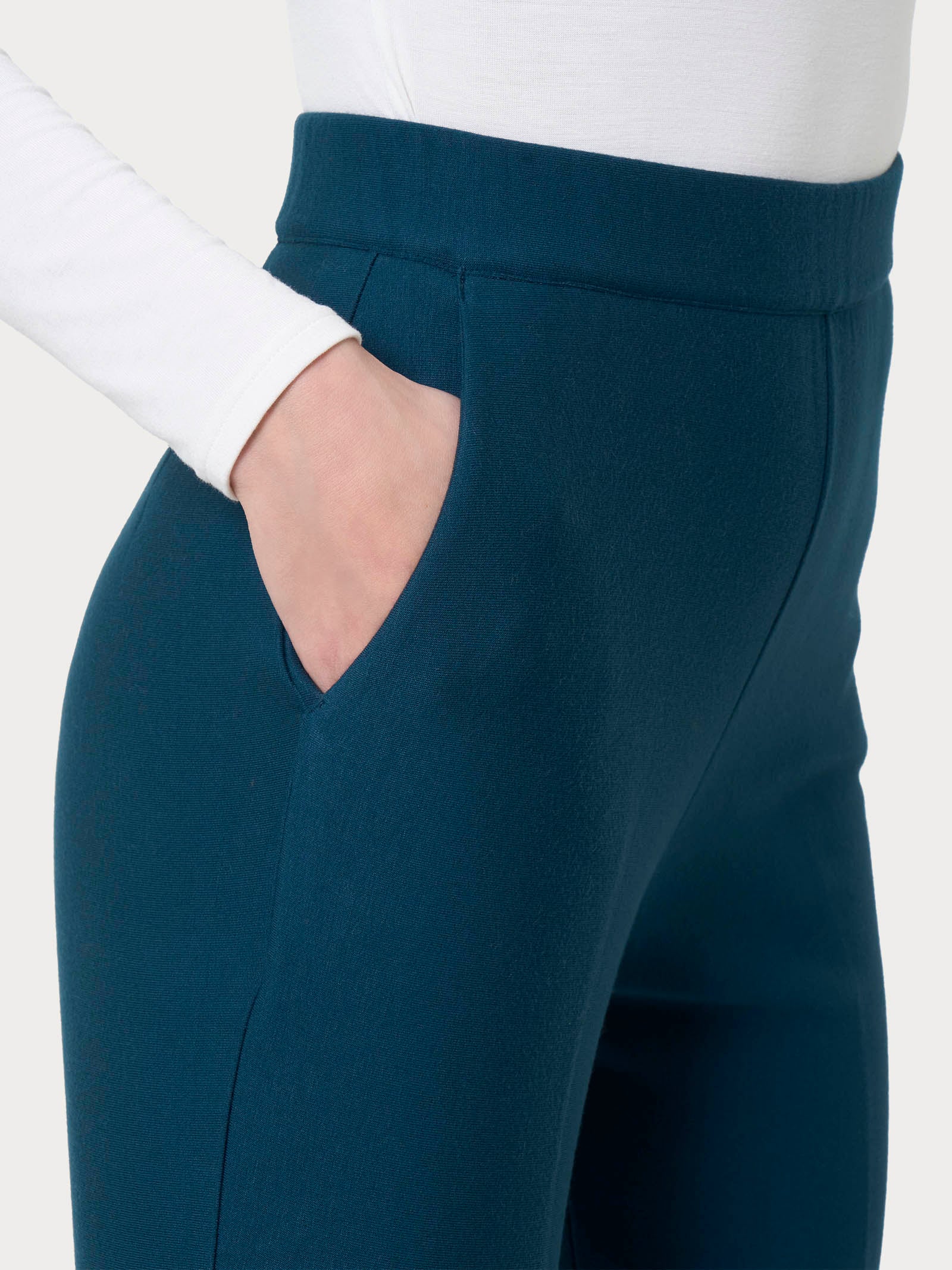 Pantalone flare con tasche in Eco Techno Fleece -  - Ragno