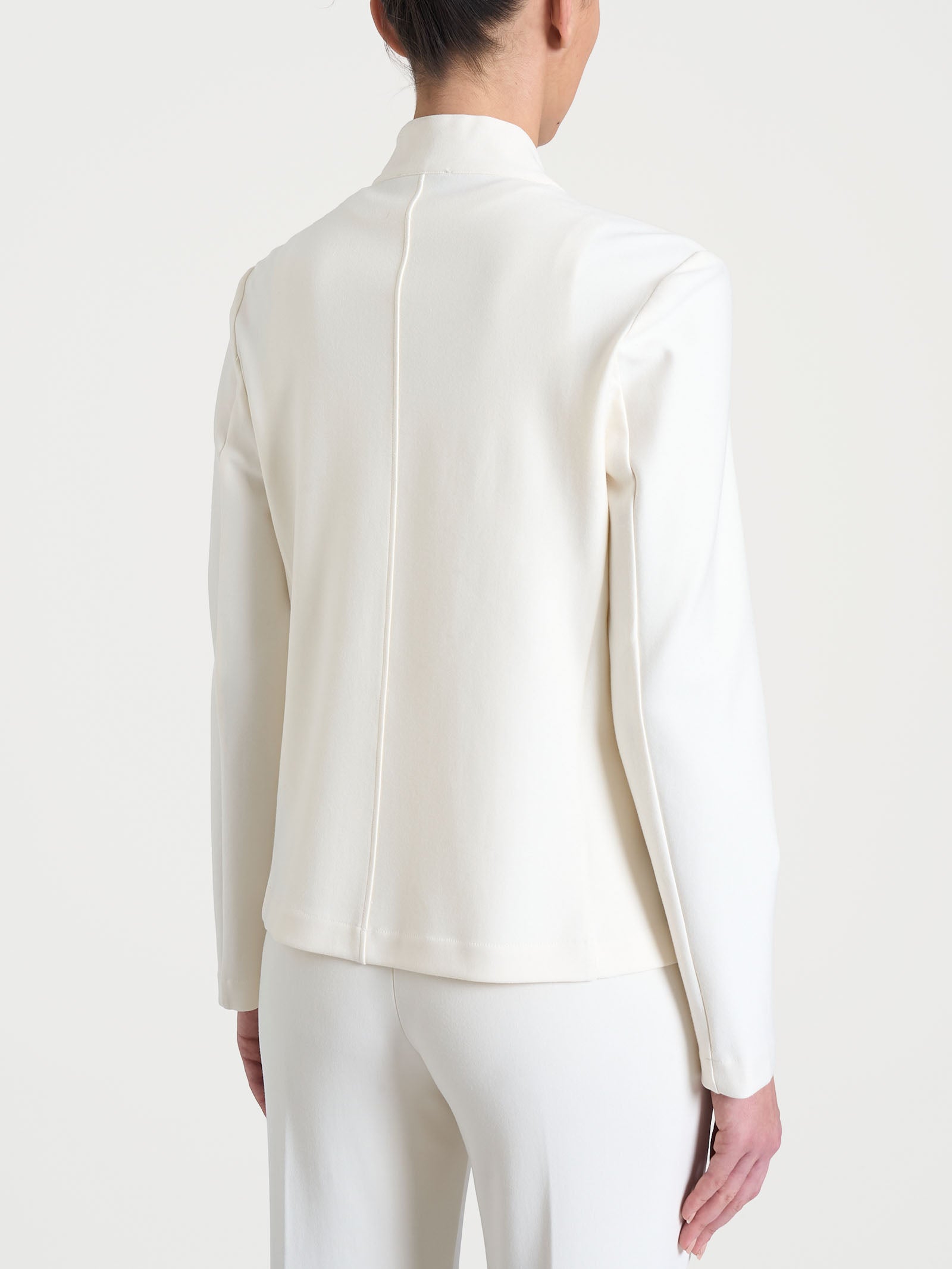 Blazer corto in Compact Bianchi Donna - Ragno