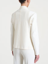 Blazer corto in Compact Bianchi Donna - Ragno