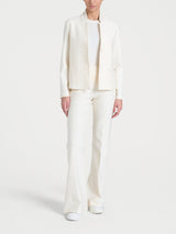 Blazer corto in Compact Rossi Donna - Ragno