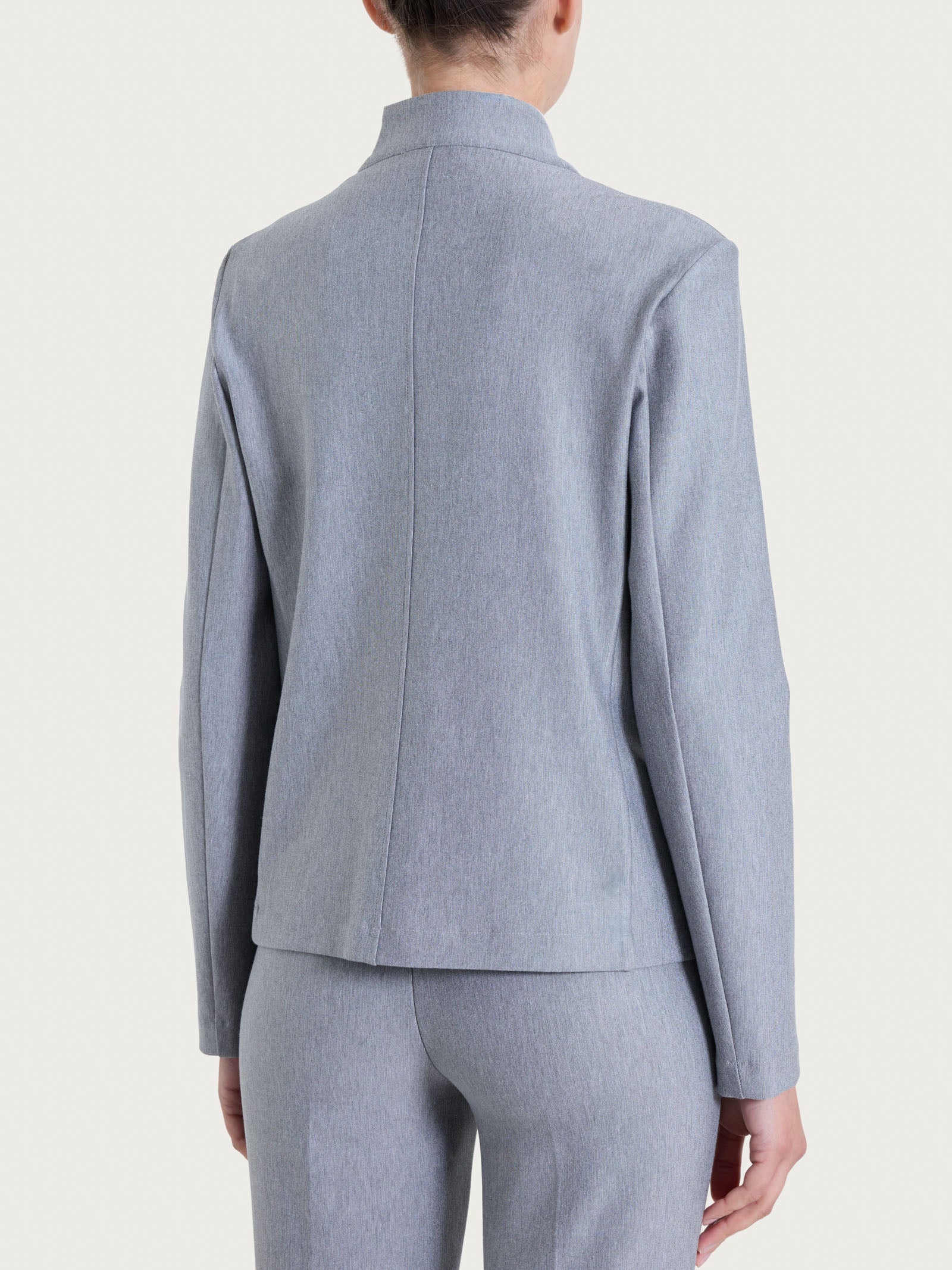 Blazer corto in Compact Neri Donna - Ragno