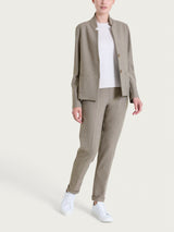 Blazer corto in Compact Grigi Donna - Ragno