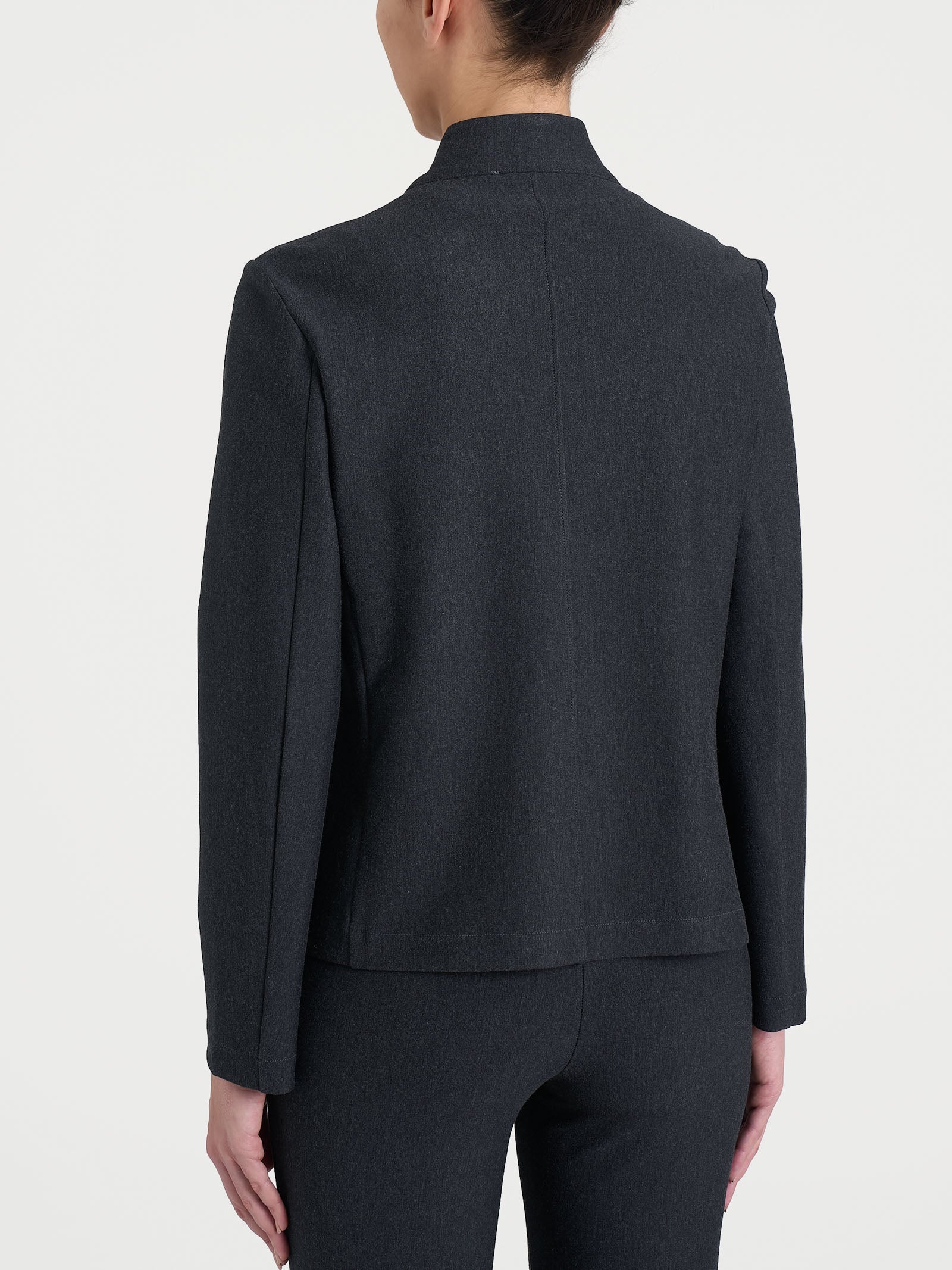 Blazer corto in Compact Neri Donna - Ragno