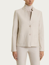 Blazer corto in Compact Bianchi Donna - Ragno