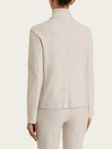Blazer corto in Compact Bianchi Donna - Ragno