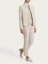 Blazer corto in Compact Bianchi Donna - Ragno