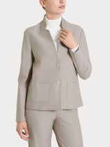 Blazer corto in Compact Grigi Donna - Ragno