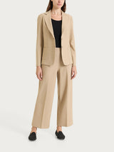 Blazer de dos botones en Compact Grigi para mujer - Ragno
