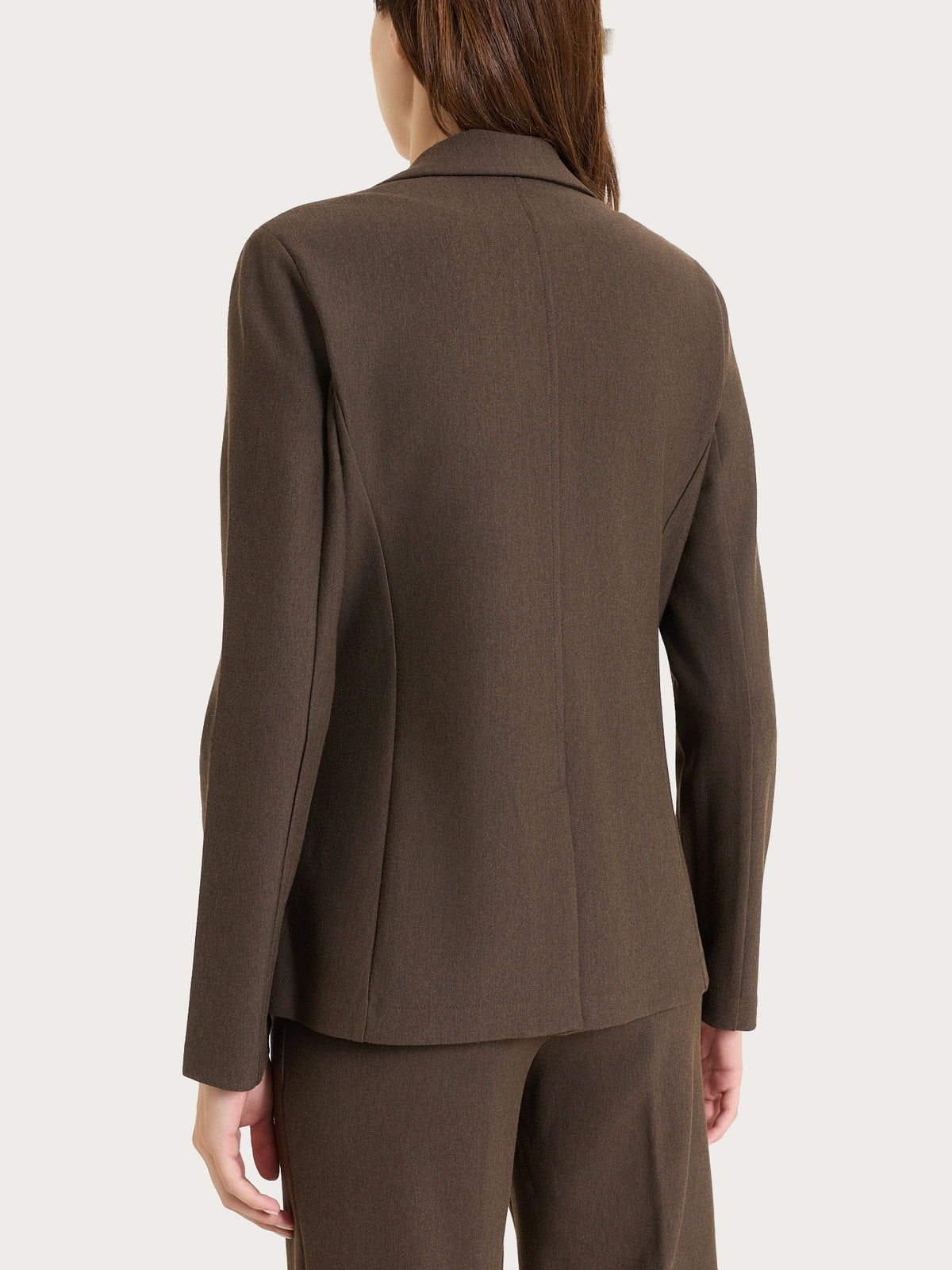 Blazer con due bottoni in Compact Marroni Donna - Ragno