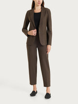 Zweiknopf-Blazer aus Compact in Braun für Damen – Ragno