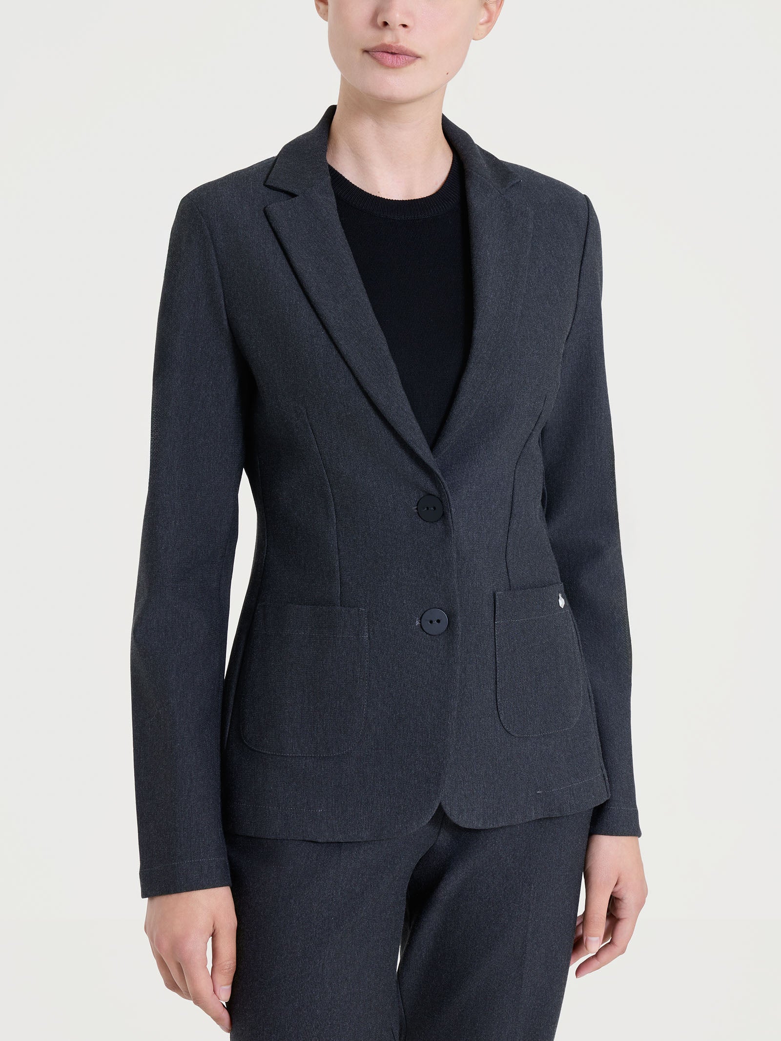 Blazer con due bottoni in Compact Neri Donna - Ragno