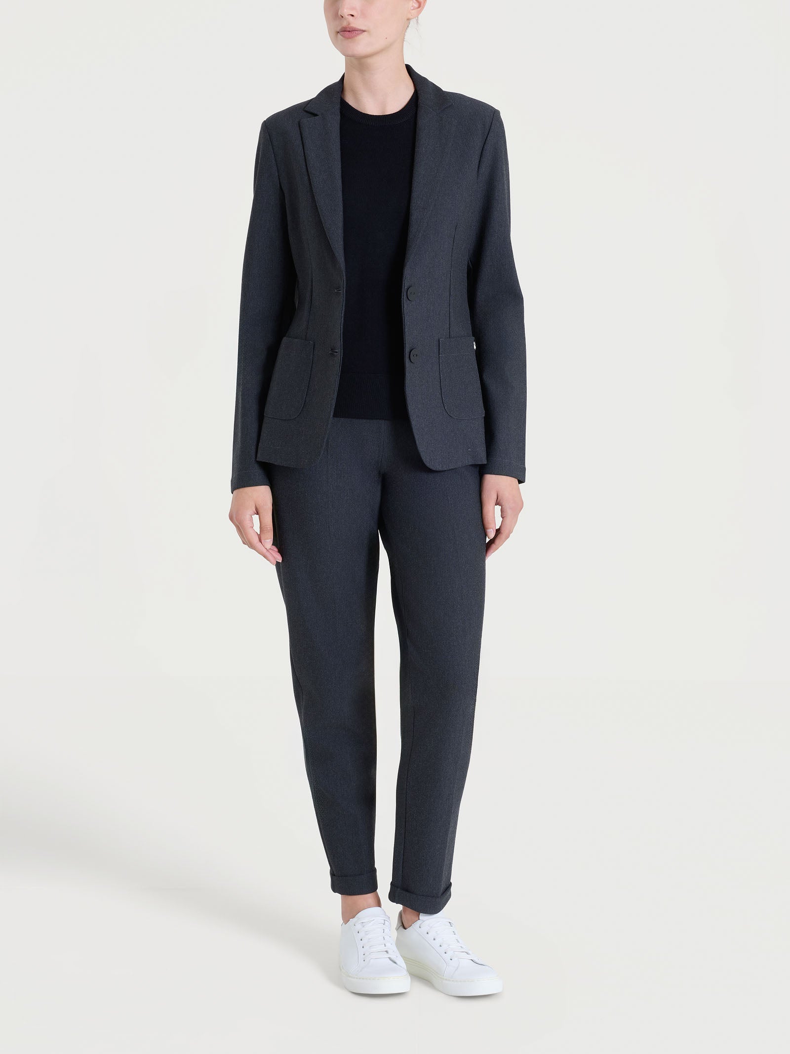 Blazer con due bottoni in Compact Neri Donna - Ragno