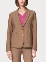 Blazer con due bottoni in Compact Marroni Donna - Ragno