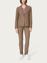 Blazer con due bottoni in Compact Marroni Donna - Ragno