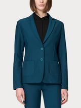 Blazer con due bottoni in Compact Blu Donna - Ragno