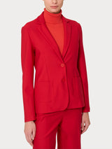 Blazer con due bottoni in Compact Rossi Donna - Ragno