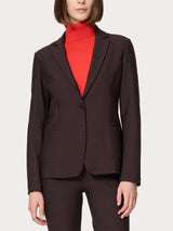 Blazer con due bottoni in Compact Marroni Donna - Ragno