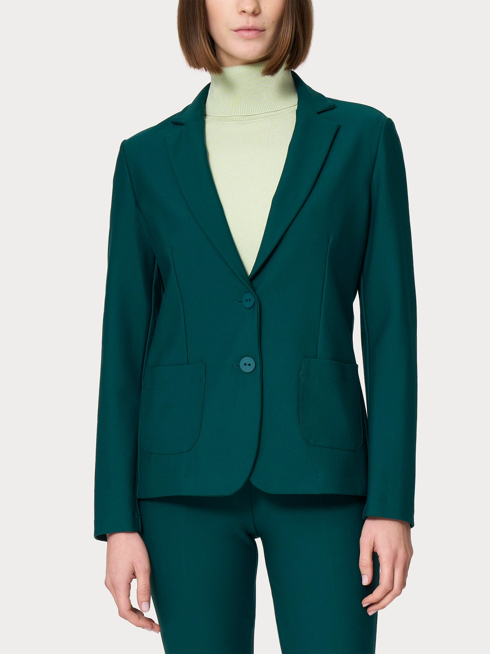 Blazer con due bottoni in Compact Verdi Donna - Ragno