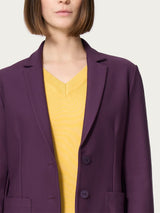 Blazer con due bottoni in Compact Viola Donna - Ragno